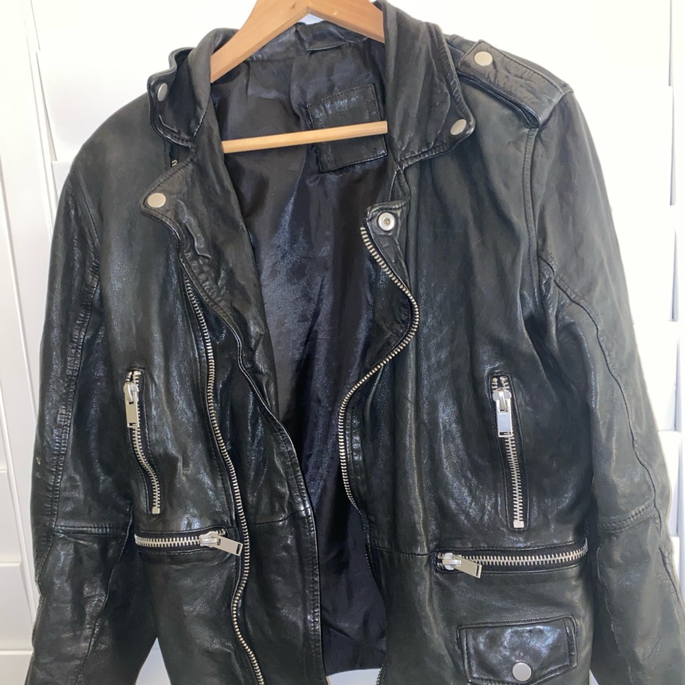 Zara Leather (genuine) Jacket